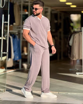 LI-51 Premium Collar Tee & Trouser Set