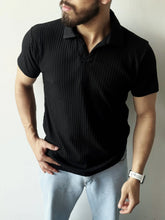 Black Striped - Cotton Old Money Shirt