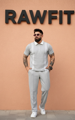 Retro Striped Polo Co-ord Set - | RAWFIT