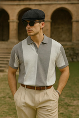 Old money Panel V collarTshirt